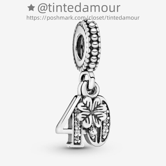 Pandora 40th Celebration Dangle Charm - Picture 1 of 2
